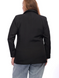 Стеллато. Піджак двобортний для офісу plus size. Чорний. 49527842418 фото 2